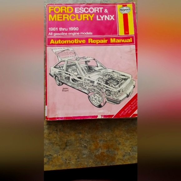 Ford Escort & Mercury Lynx Repair Manual 1981-90 - Picture 1 of 2